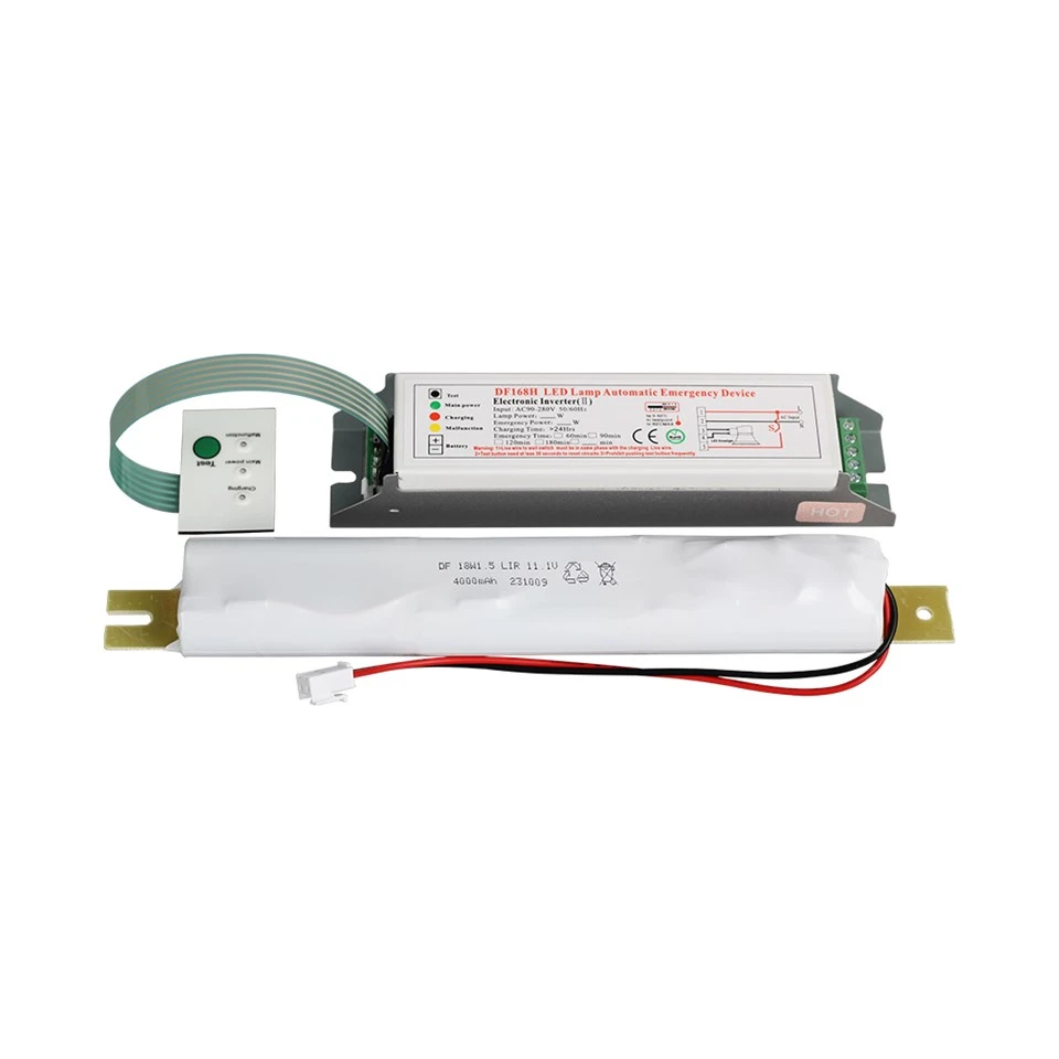 DF168H LED-Röhre 18 W Notbeleuchtungs-Umrüstsatz mit Backup-Batterie